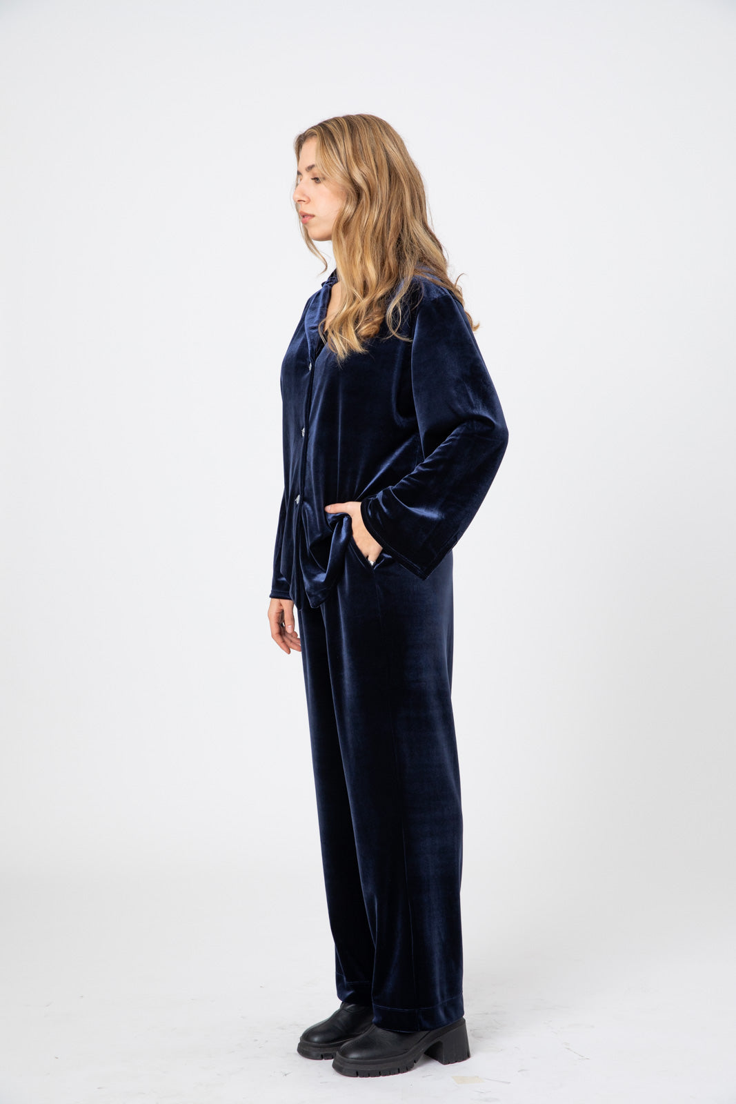 Soft Japanese blue pants- Ava