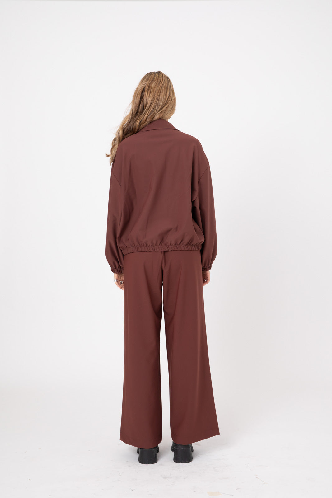 Brown Double-Layer Lycra Jacket- ERO