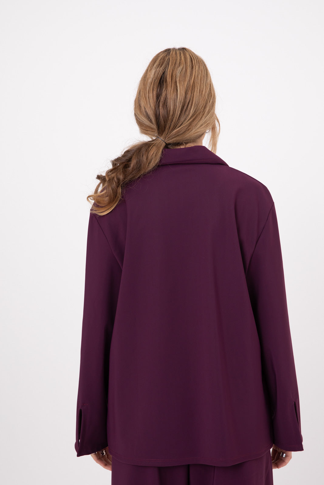 Eggplant, Purple Collared Shirt