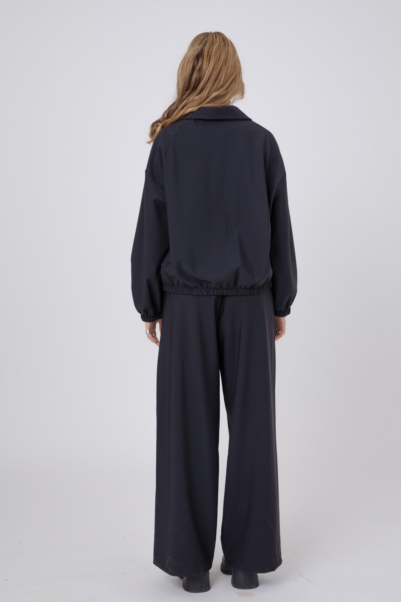 Black Double-Layer Lycra Jacket- ERO