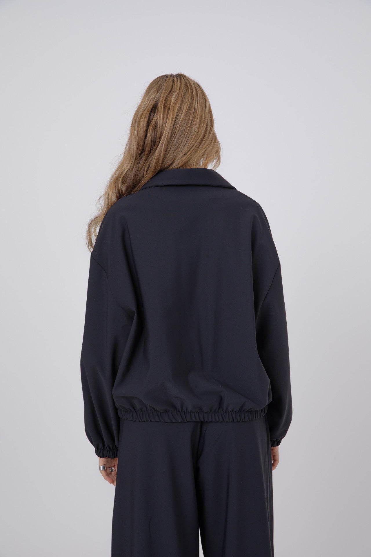 Black Double-Layer Lycra Jacket- ERO