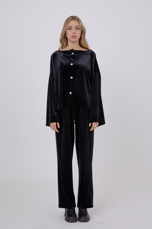 Soft Japanese black pants- Ava