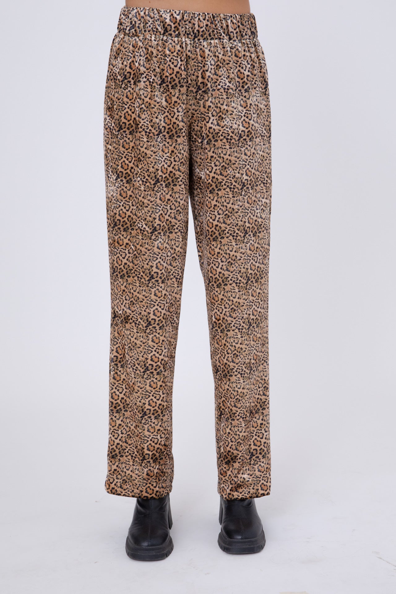 Soft Japanese Leopard straight pants- Ava