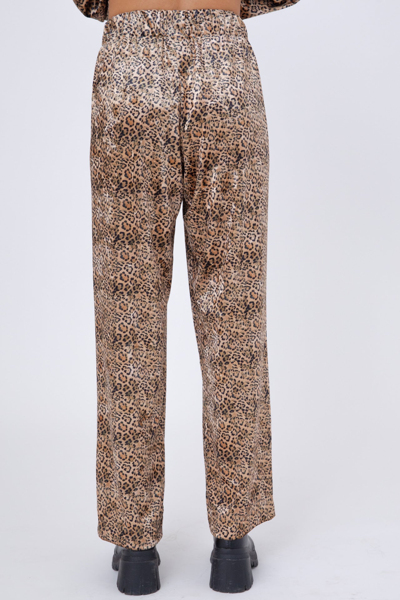 Soft Japanese Leopard straight pants- Ava