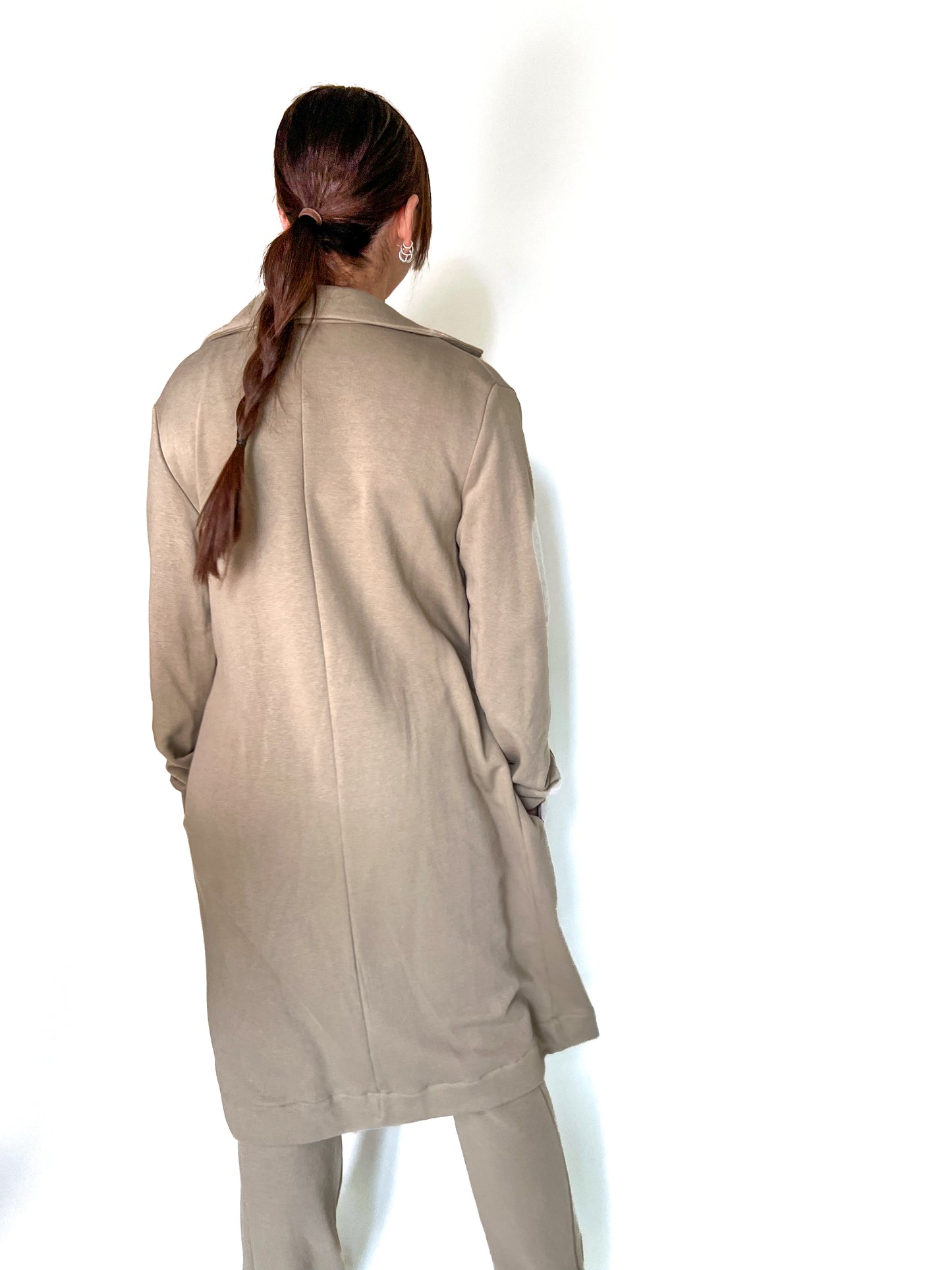 Khaki French terry Jacket