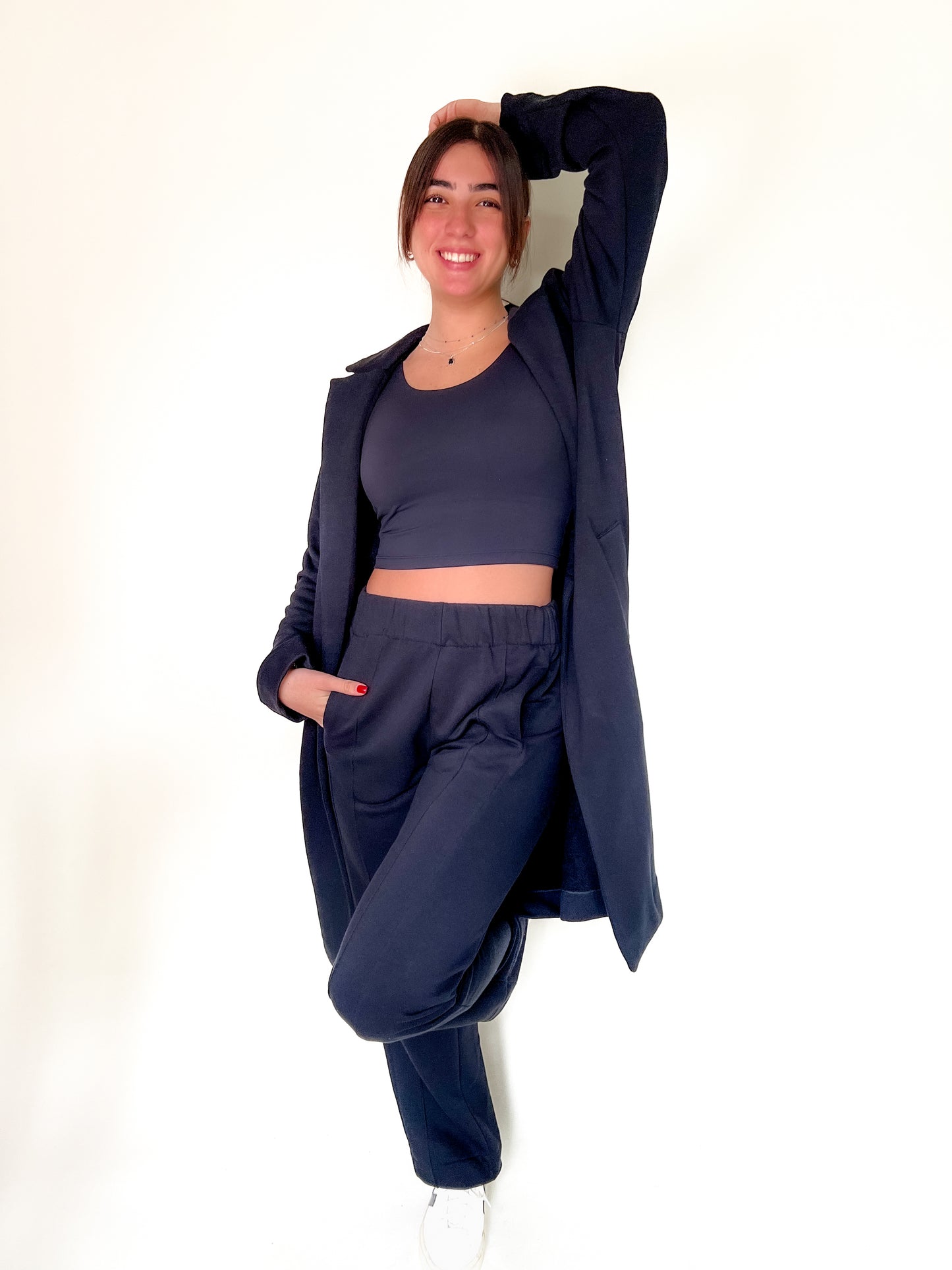 Black French terry Jacket