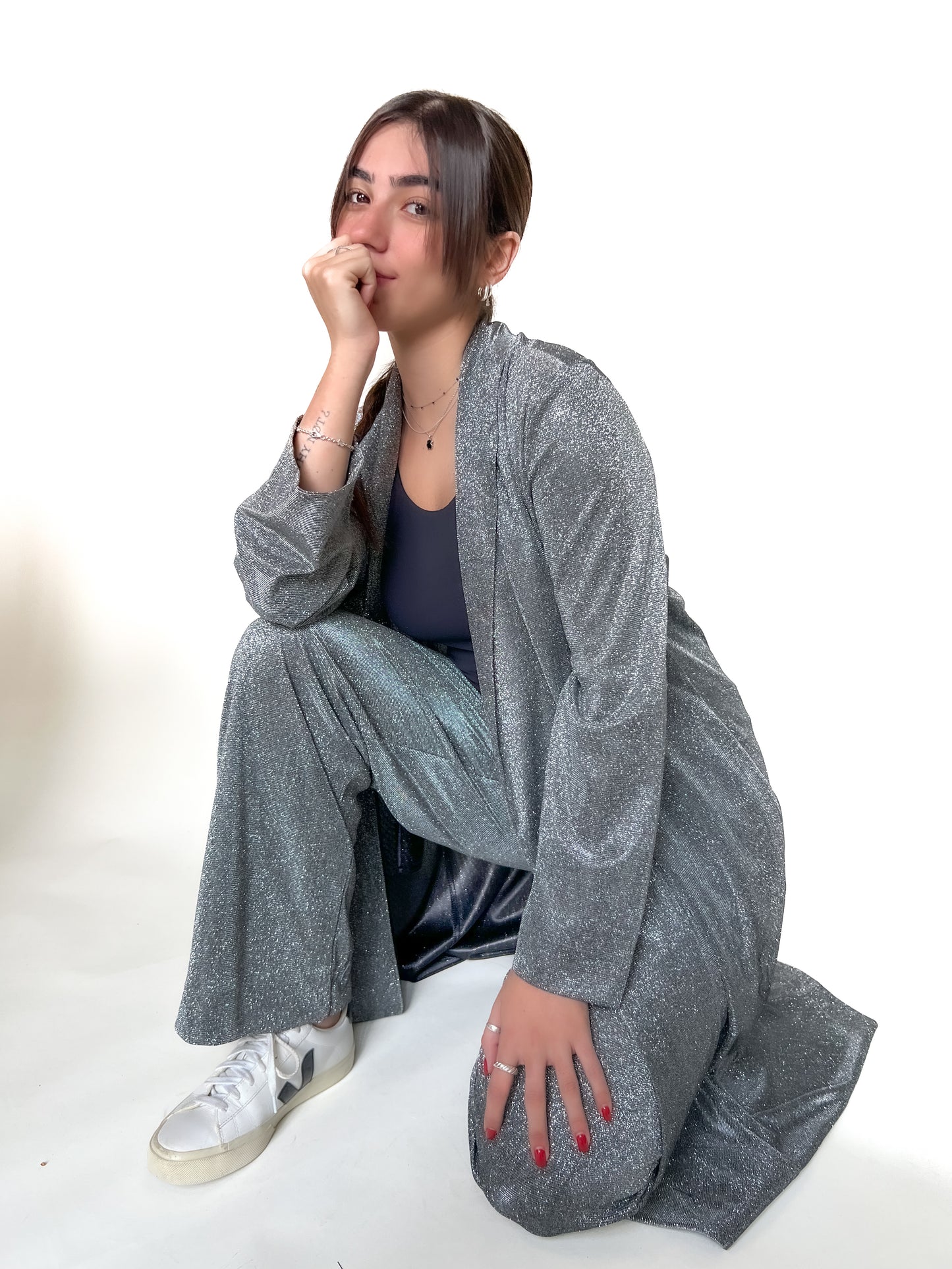 Glitter longline Lash jacket