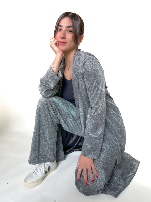 Glitter longline Lash jacket