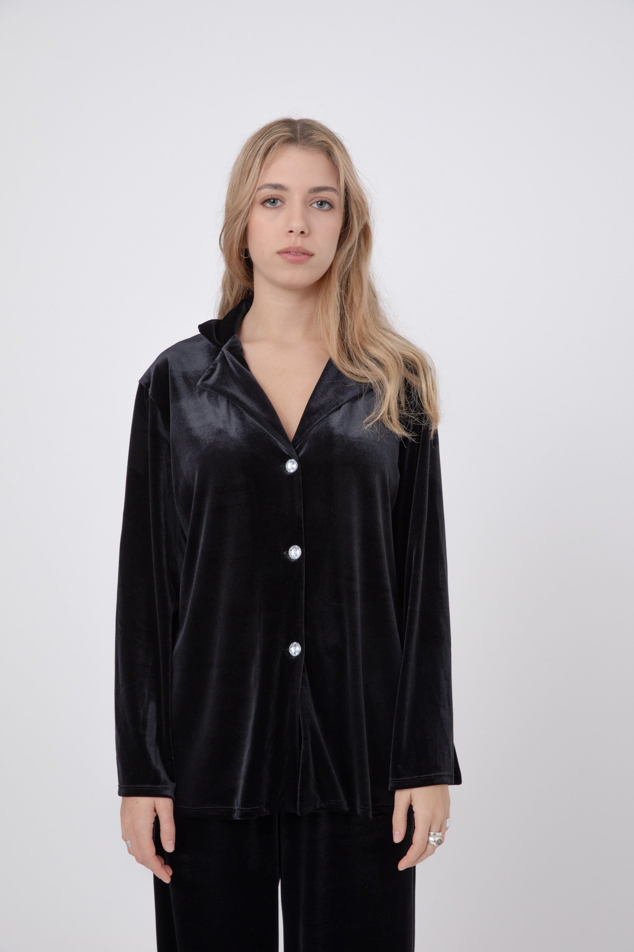 Black Velvet Ava Shirt